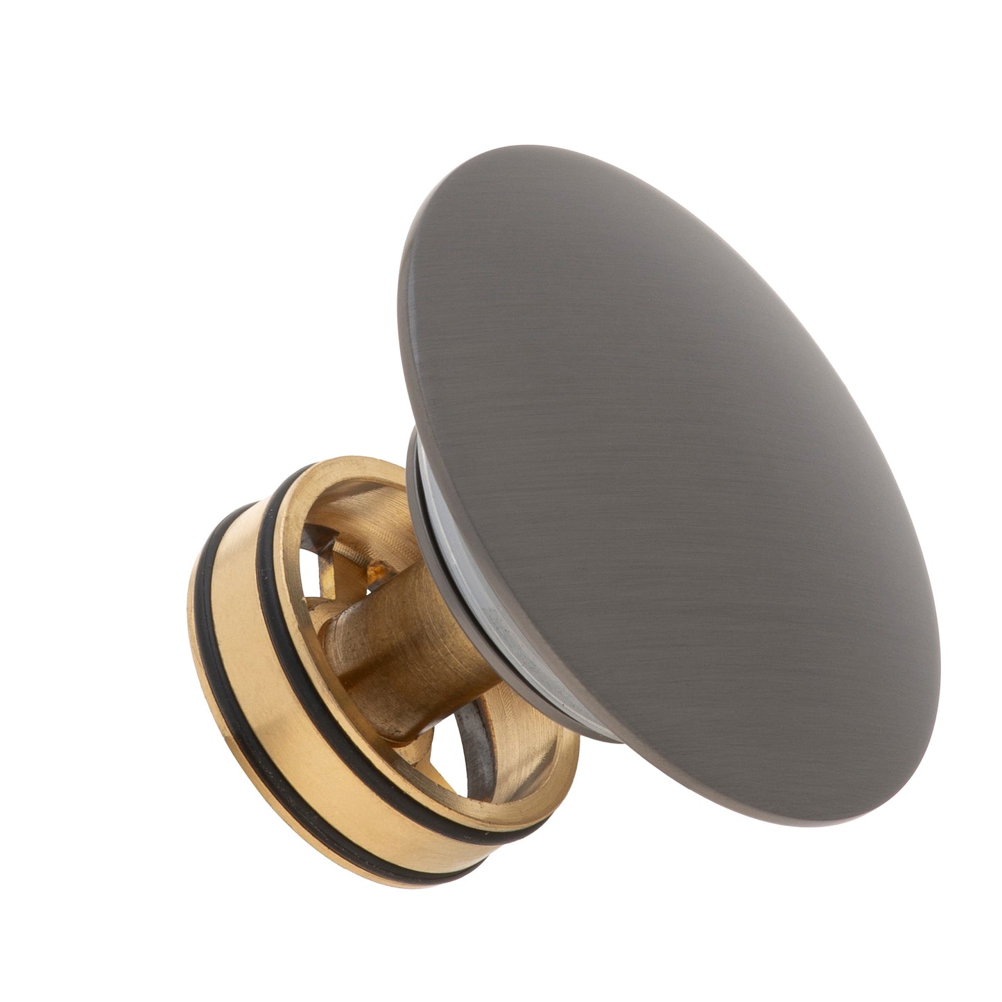 Dome Pop Out Waste 40mm, Brushed Gunmetal