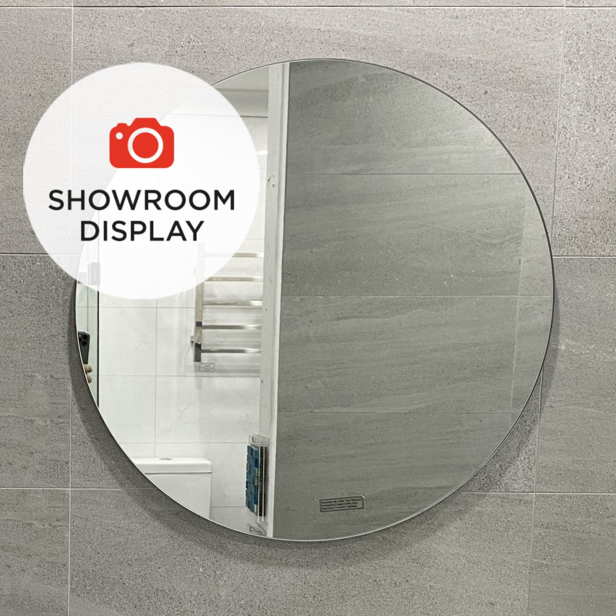 Circa Round 1100mm Frameless Mirror with Polished Edge