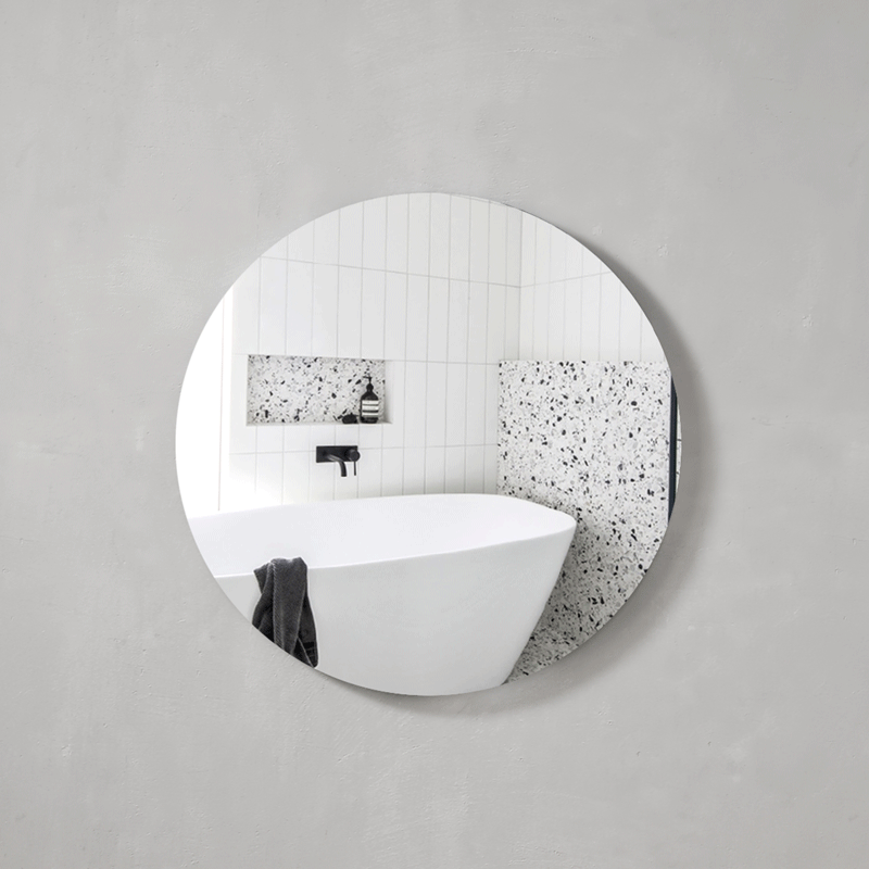 Circa Round 1100mm Frameless Mirror with Polished Edge