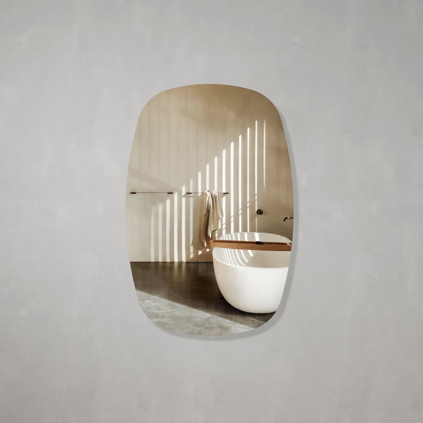 Riri Oblong 600mm x 900mm Frameless Mirror with Polished Edge