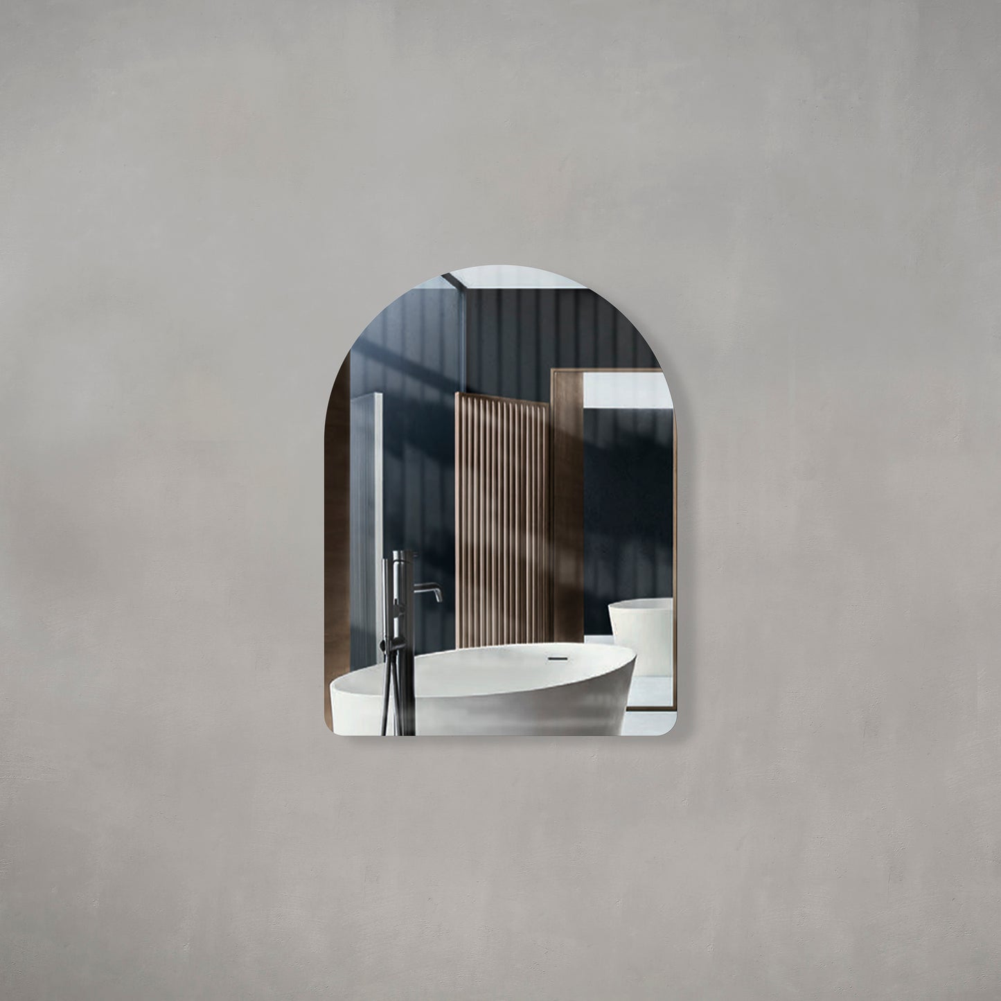Arco Arch 600mm x 800mm Frameless Mirror with Polished Edge