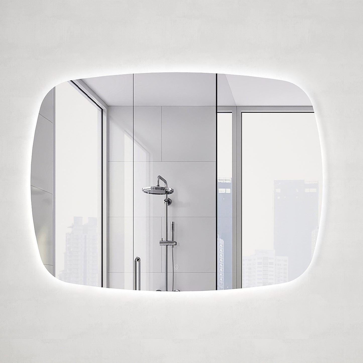 Riri Oblong 1200mm x 900mm Backlit LED Mirror with Polished Edge and Demister