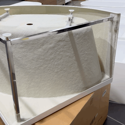 Angie 1000mm Corner Fit Japanese Soaking Bathtub, Gloss White