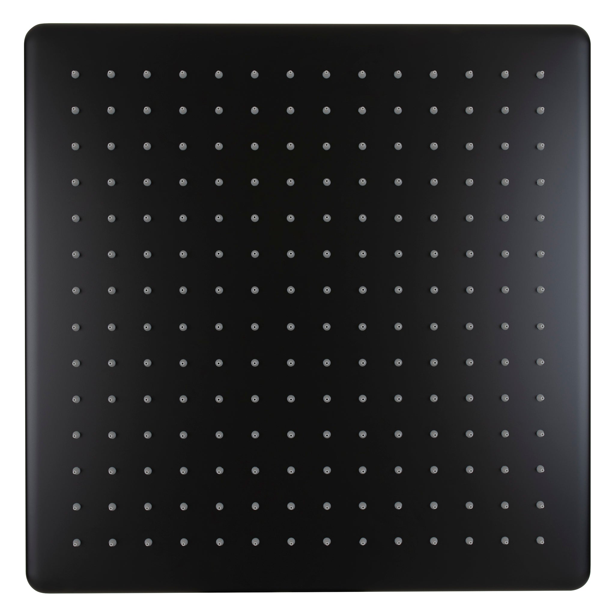 Square 400mm Stainless Steel Rain Shower Head, Matte Black – Enflair