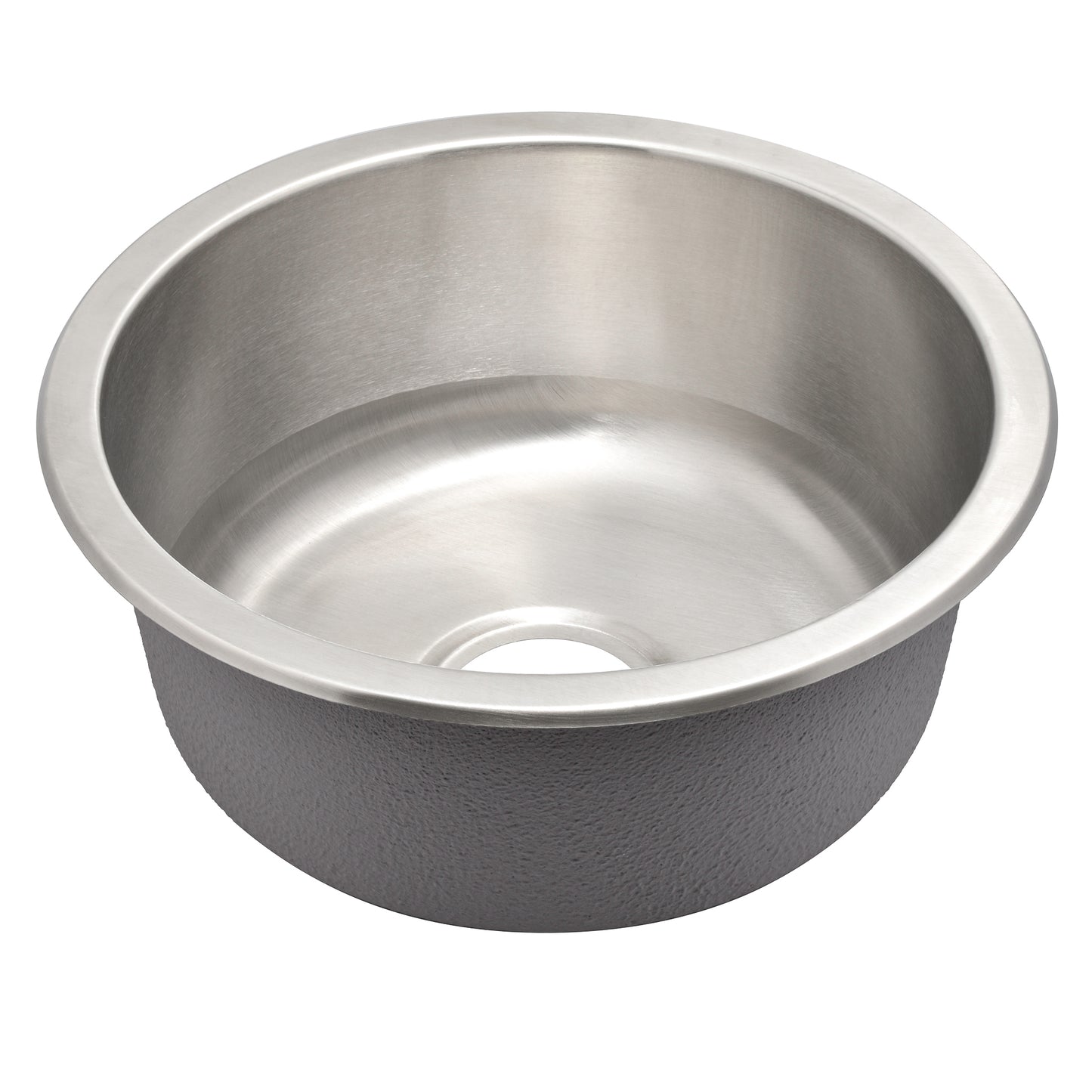 Radii Round 410mm x 180mm Stainless Steel Sink | Brushed Nickel |