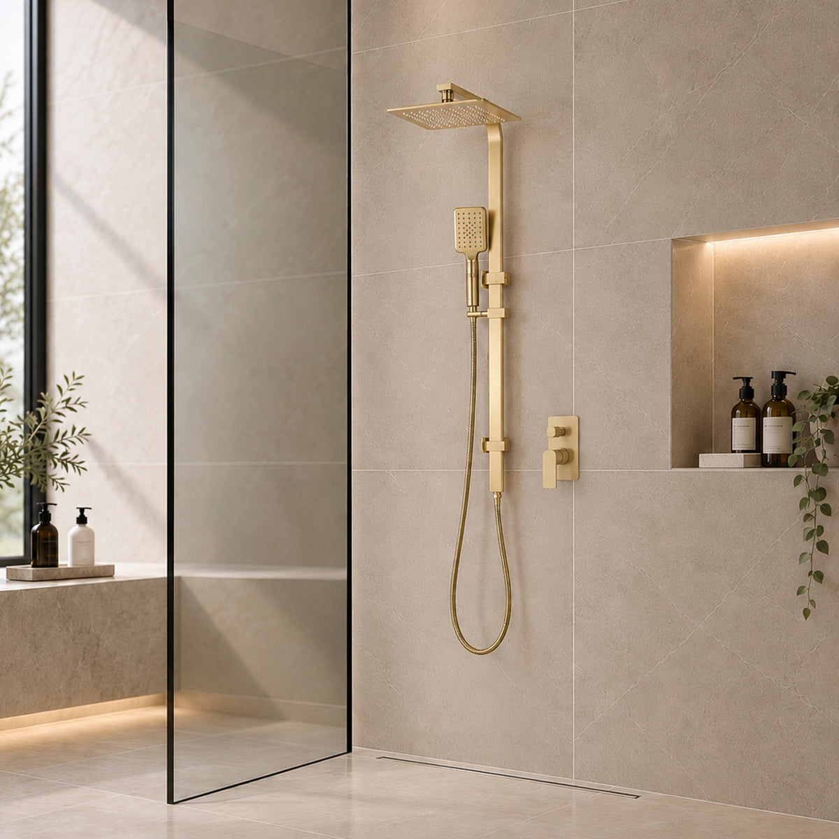Shower Mixers, Diverters, Arms, Heads, and Sets