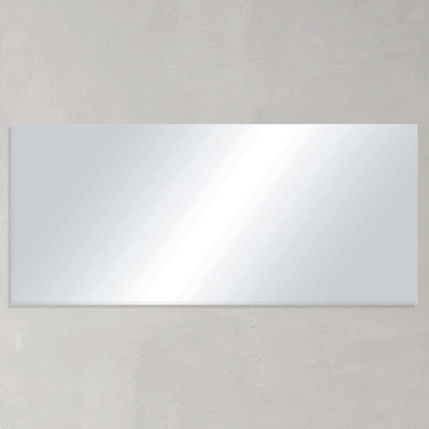 Rectangular Frameless Mirror with Bevelled Edge