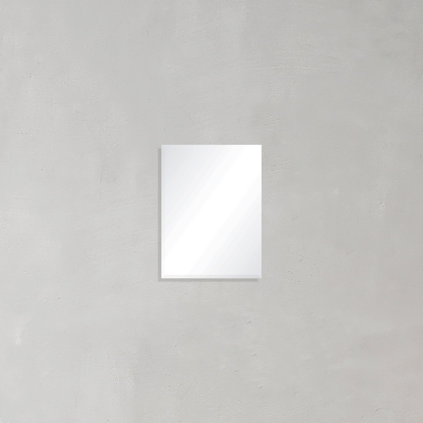 Rectangular Frameless Mirror with Bevelled Edge