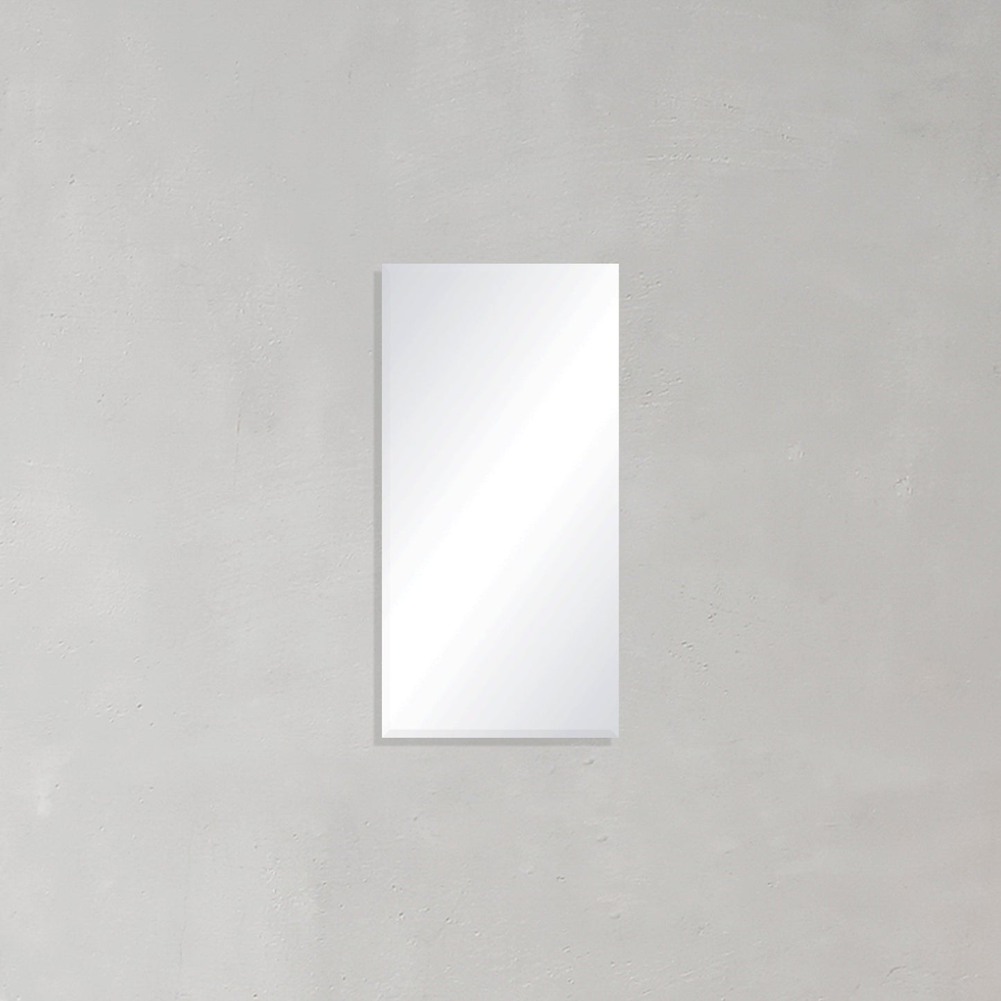 Rectangular Frameless Mirror with Bevelled Edge