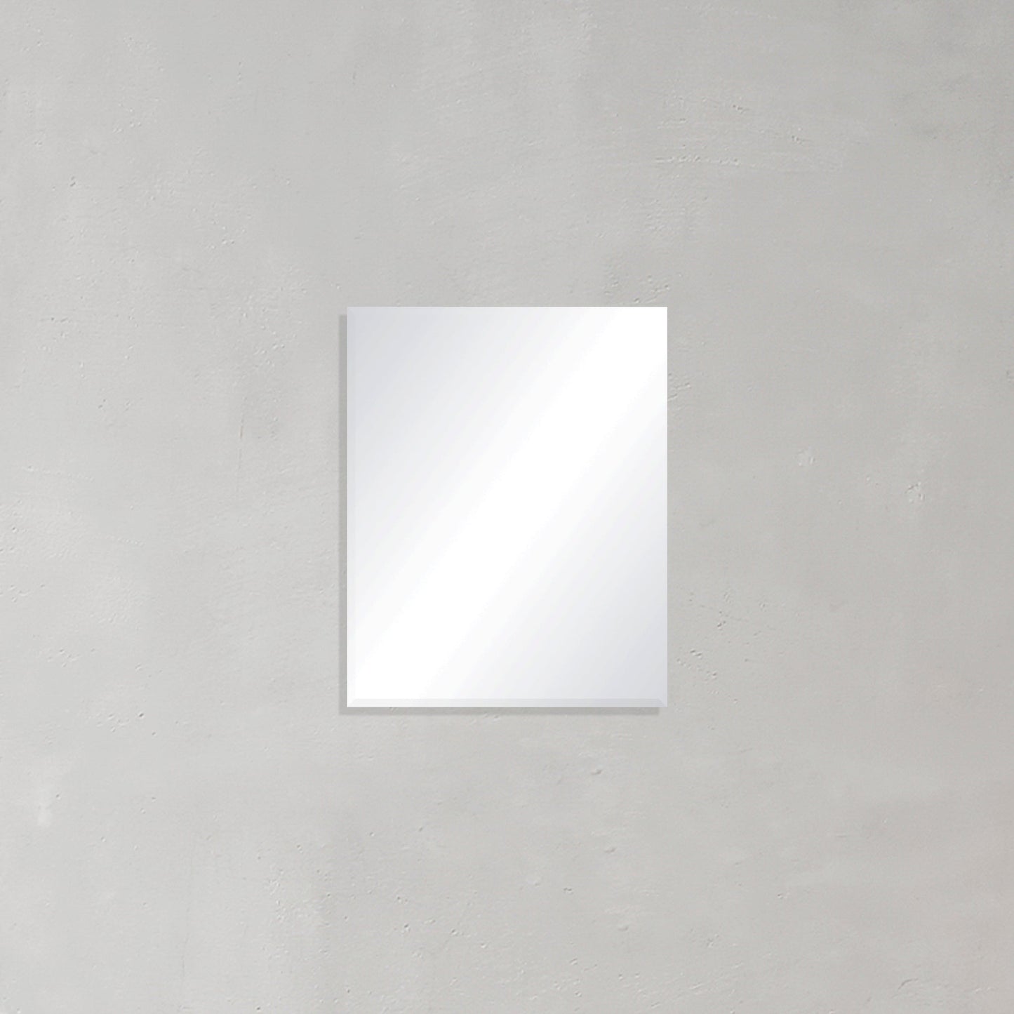 Rectangular Frameless Mirror with Bevelled Edge