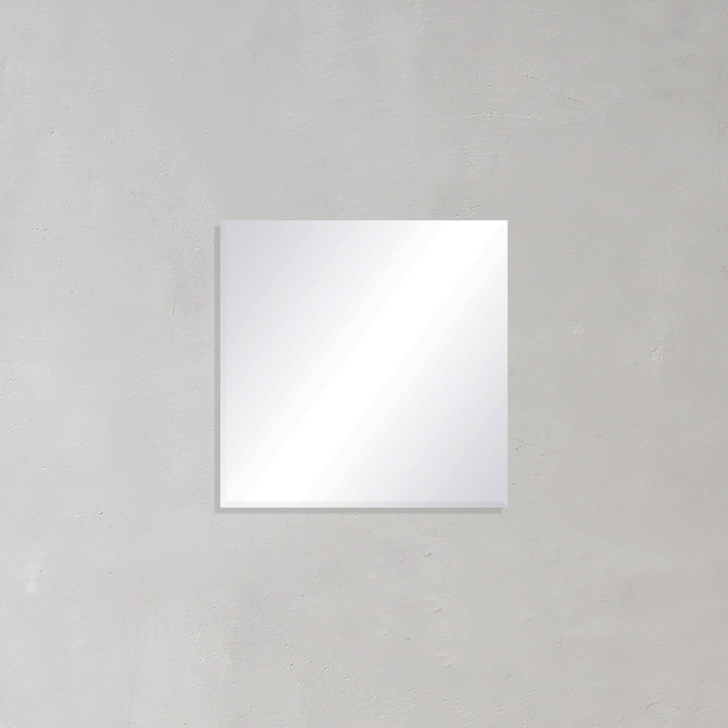 Rectangular Frameless Mirror with Bevelled Edge