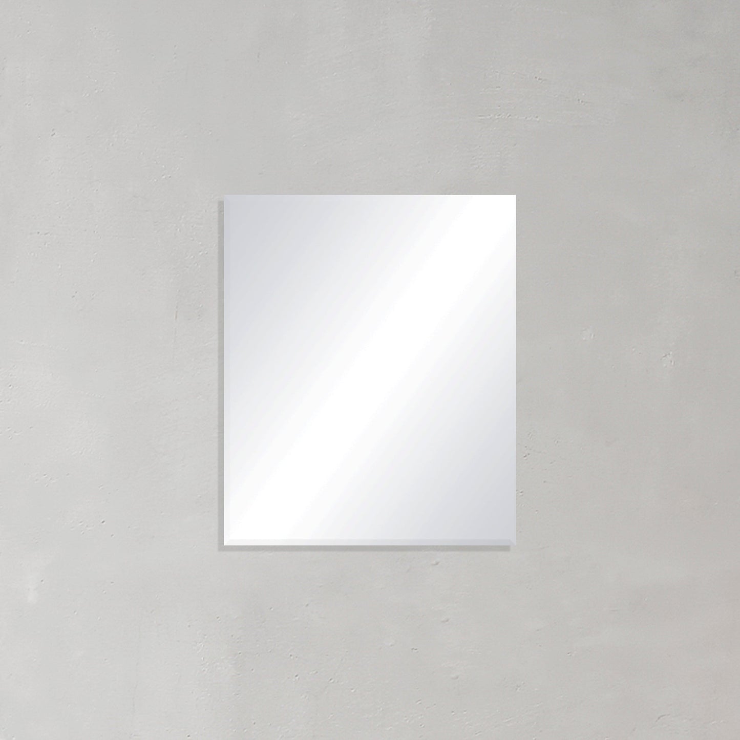 Rectangular Frameless Mirror with Bevelled Edge