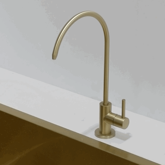 Profile III Filter Tap for Drinking Water, PVD Brushed Brass Gold – Enflair
