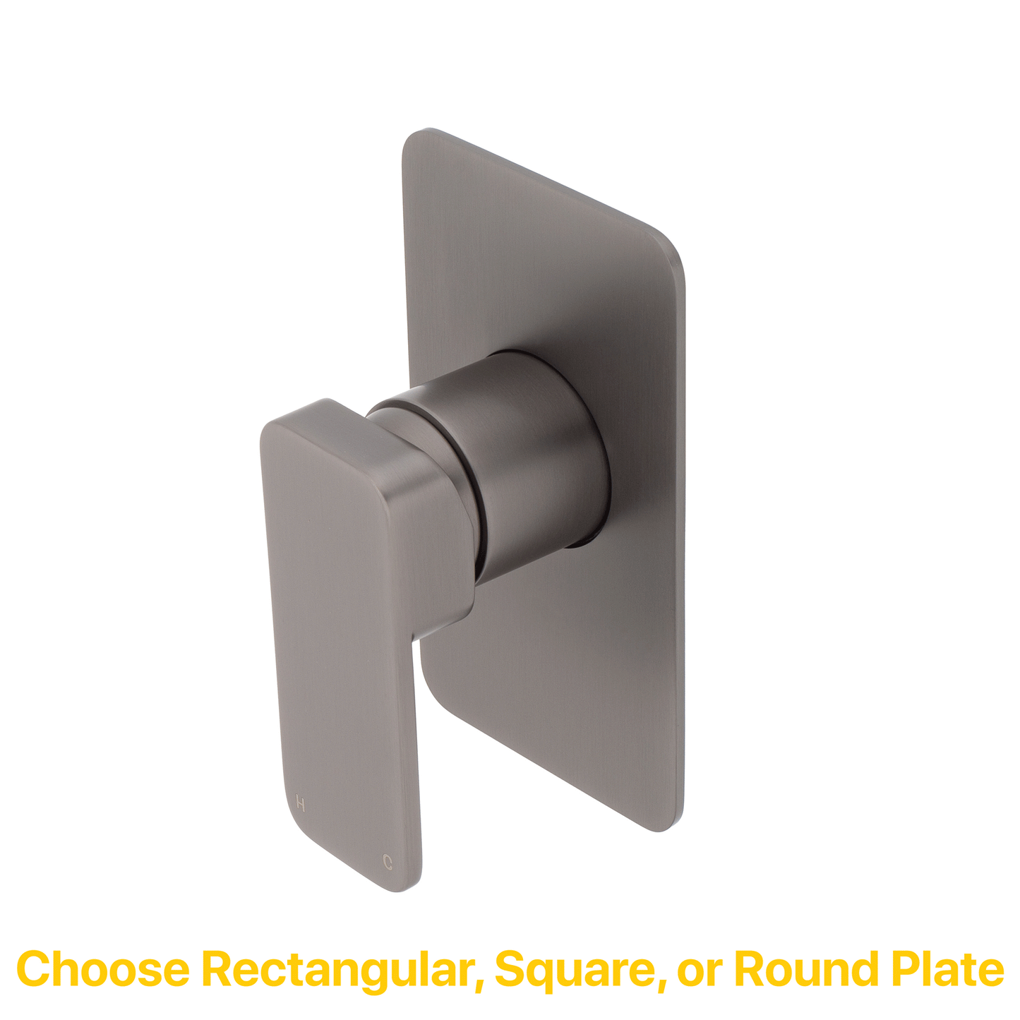 Kiki Shower/ Bath Wall Mixer, PVD Brushed Gunmetal