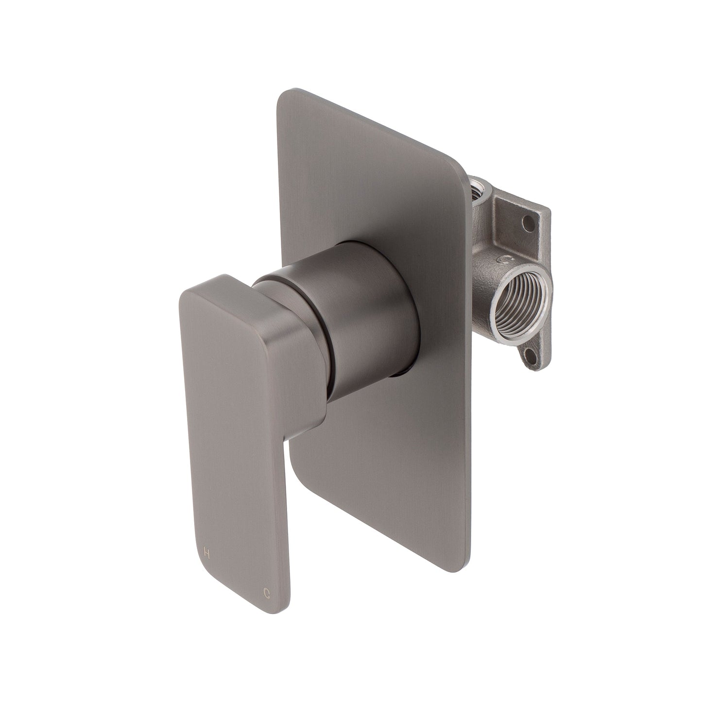 Kiki Shower/ Bath Wall Mixer, PVD Brushed Gunmetal