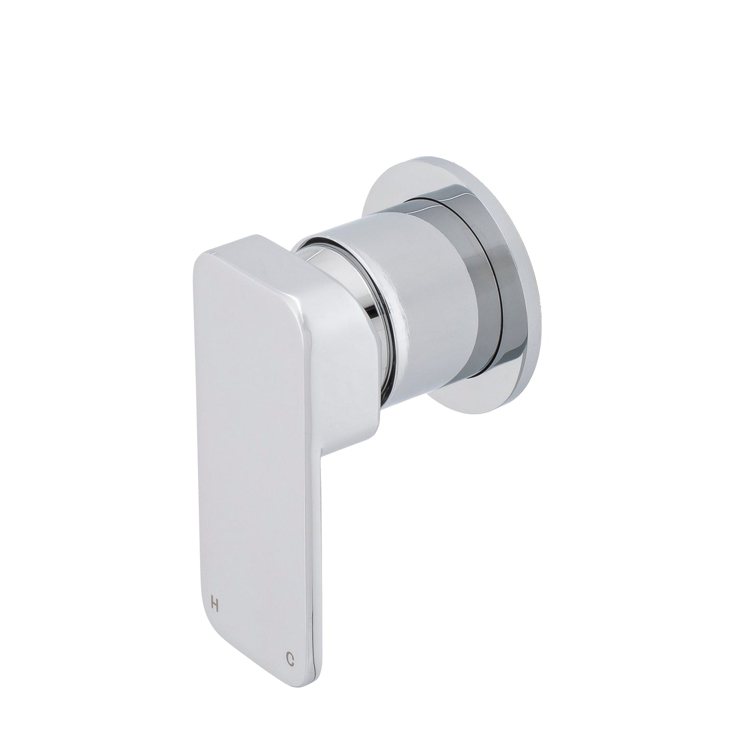 Kiki Shower/ Bath Wall Mixer with Round Plates, Polished Chrome