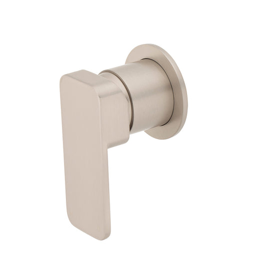 Kiki Shower/ Bath Wall Mixer with Round Plates, Brushed Nickel