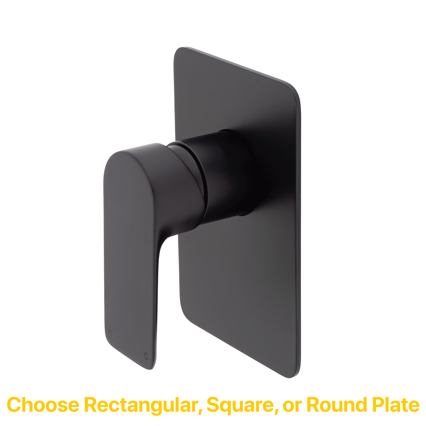 Jena Shower/ Bath Wall Mixer, Matte Black