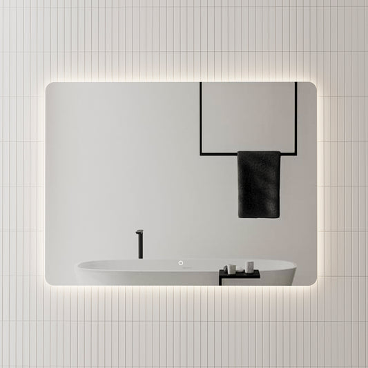 Retti Rectangular 1200mm x 900mm Backlit LED Mirror with Polished Edge and Demister