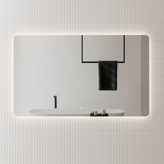 Retti Rectangular 1500mm x 900mm Backlit LED Mirror with Polished Edge and Demister
