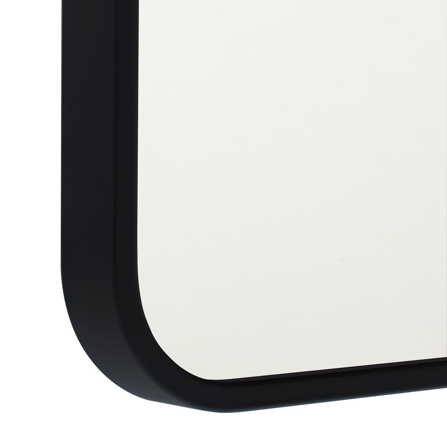 Retti Rectangular 600mm x 900mm Framed Mirror with Matte Black Frame