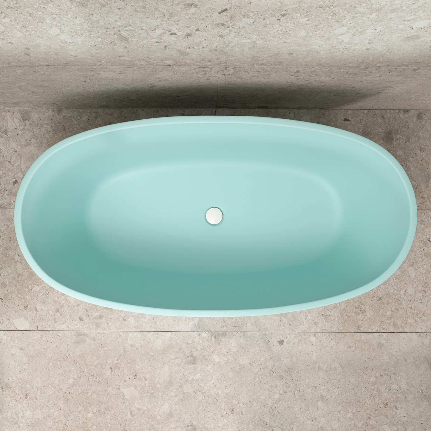 Byron Egg 1500mm Oval Freestanding Bath, Matte Duck Egg Blue - SPECIAL EDITION