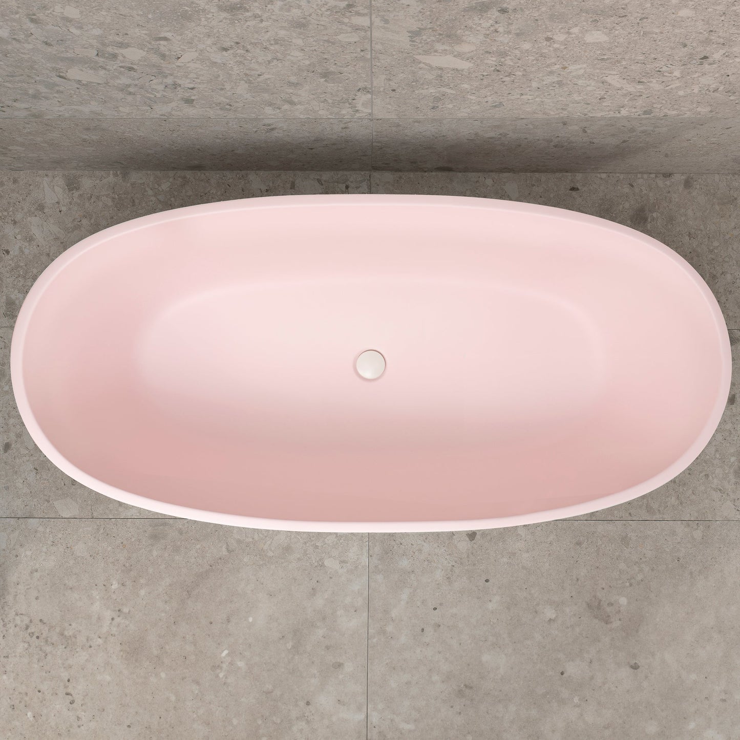 Byron Egg 1700mm Oval Freestanding Bath, Matte Light Pink - SPECIAL EDITION