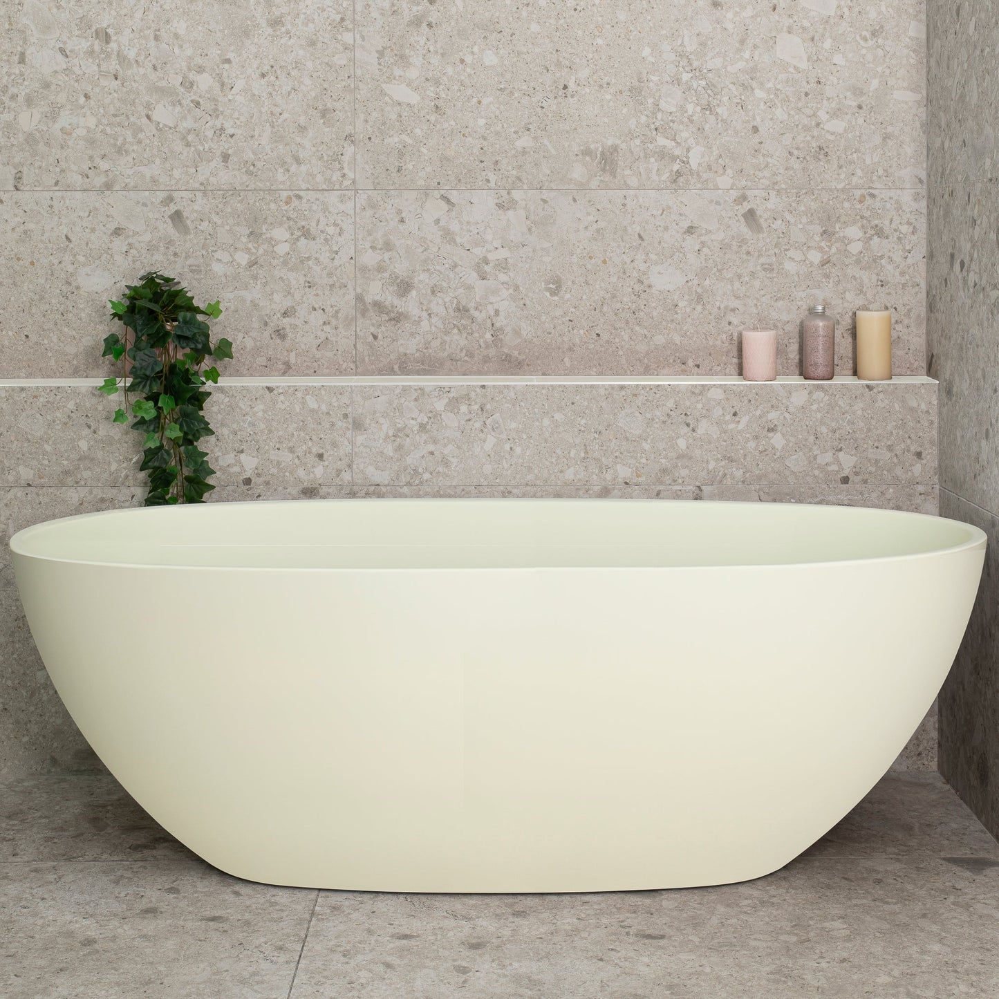 Byron Egg 1700mm Oval Freestanding Bath, Matte Light Pistachio Green - SPECIAL EDITION