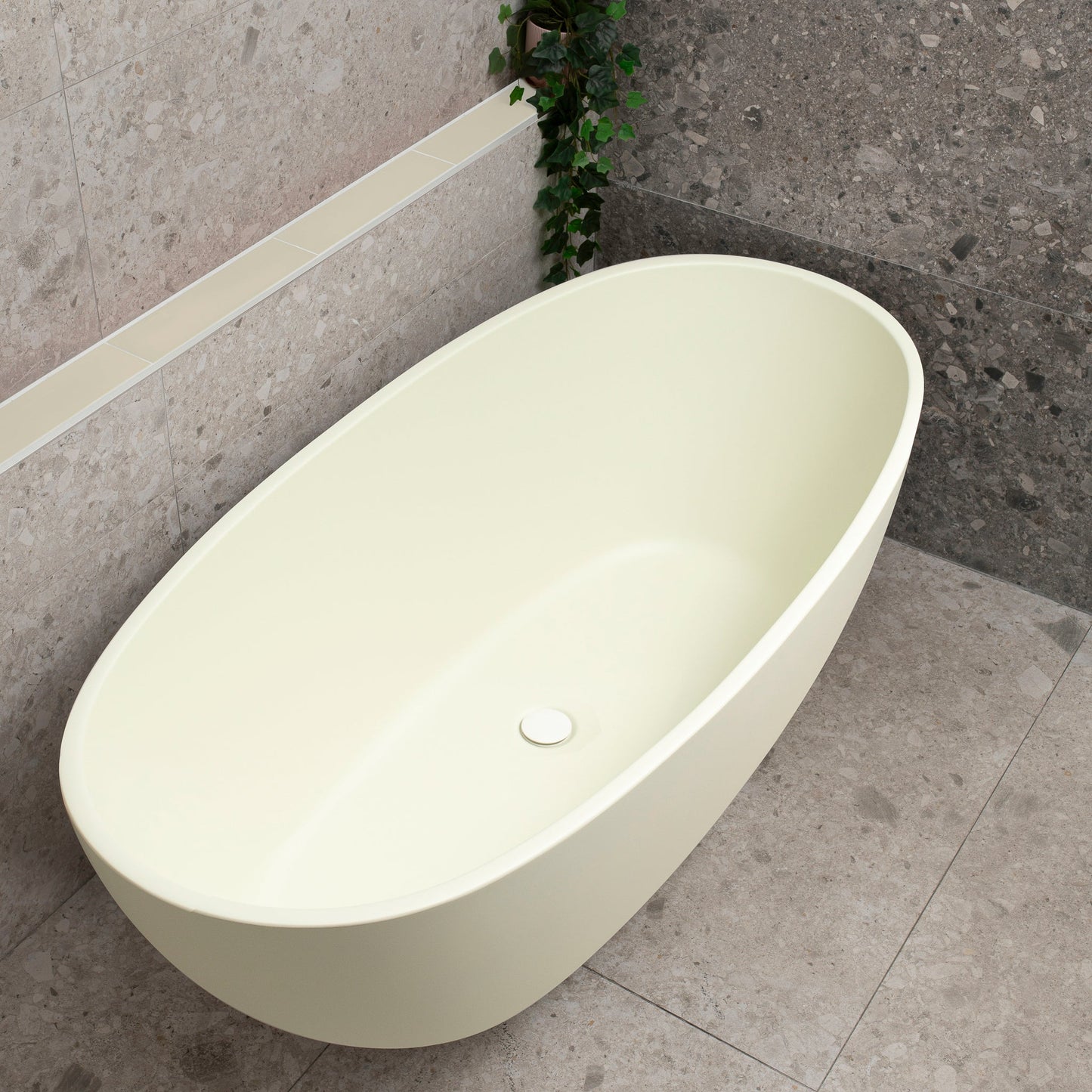 Byron Egg 1700mm Oval Freestanding Bath, Matte Light Pistachio Green - SPECIAL EDITION