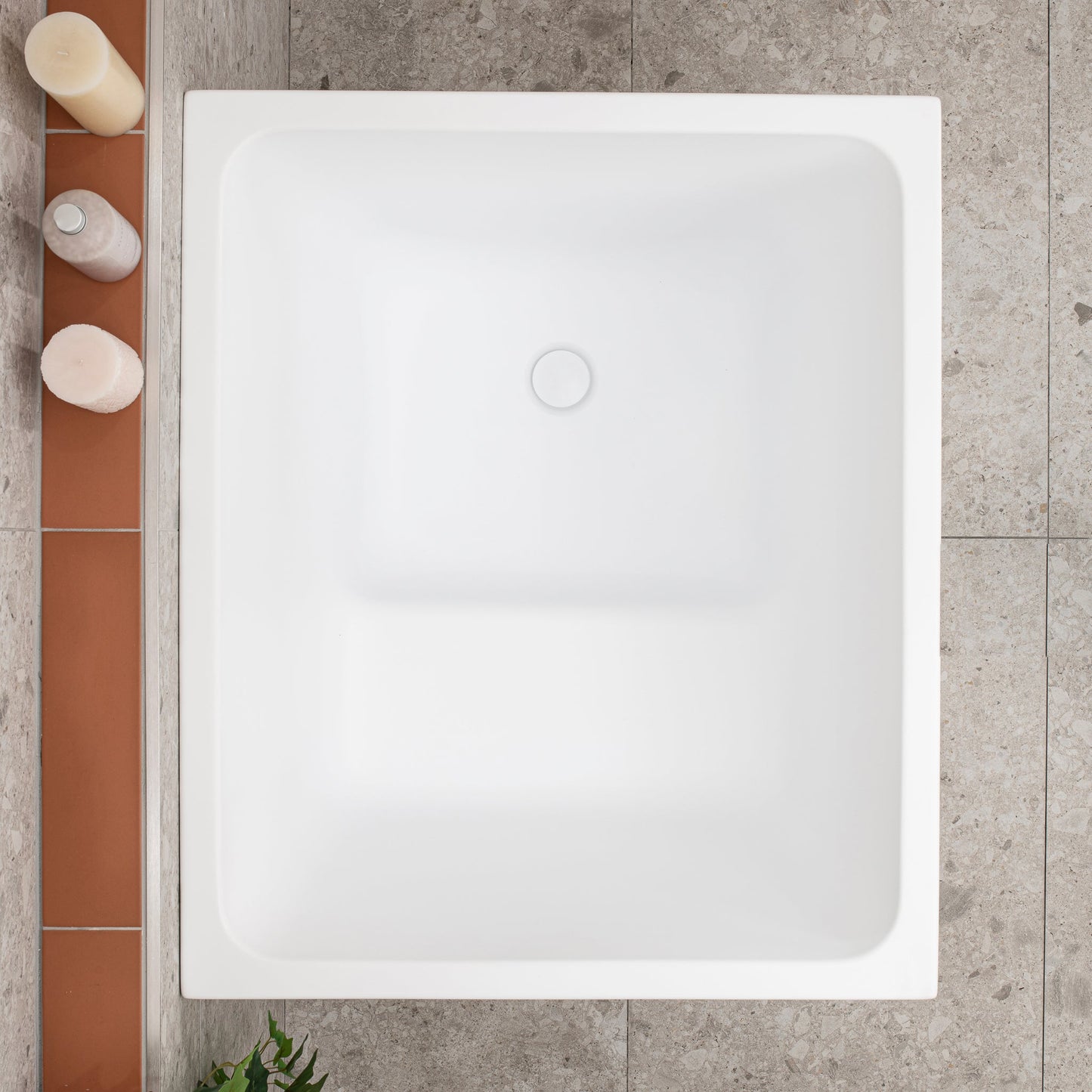 Hicube Multifit 900mm Japanese Freestanding Bathtub with Seat, Matte White