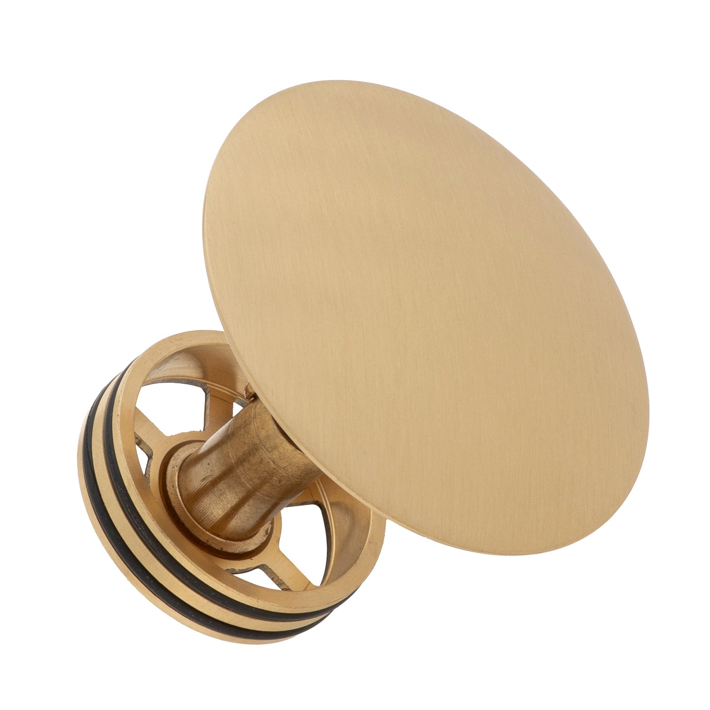 Dome Pop Short Bath Waste 40mm, with Pull-Out Basket, Brushed Brass (Gold)