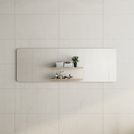 Retti Rectangular 1800mm x 600mm Frameless Mirror with Polished Edge and Rounded Corners