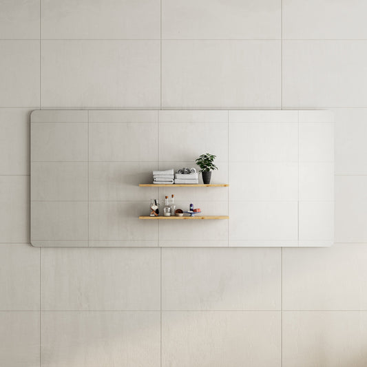 Retti Rectangular 2000mm x 900mm Frameless Mirror with Polished Edge and Rounded Corners