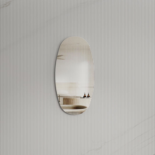 Riri Oblong 400mm x 800mm Frameless Mirror with Polished Edge