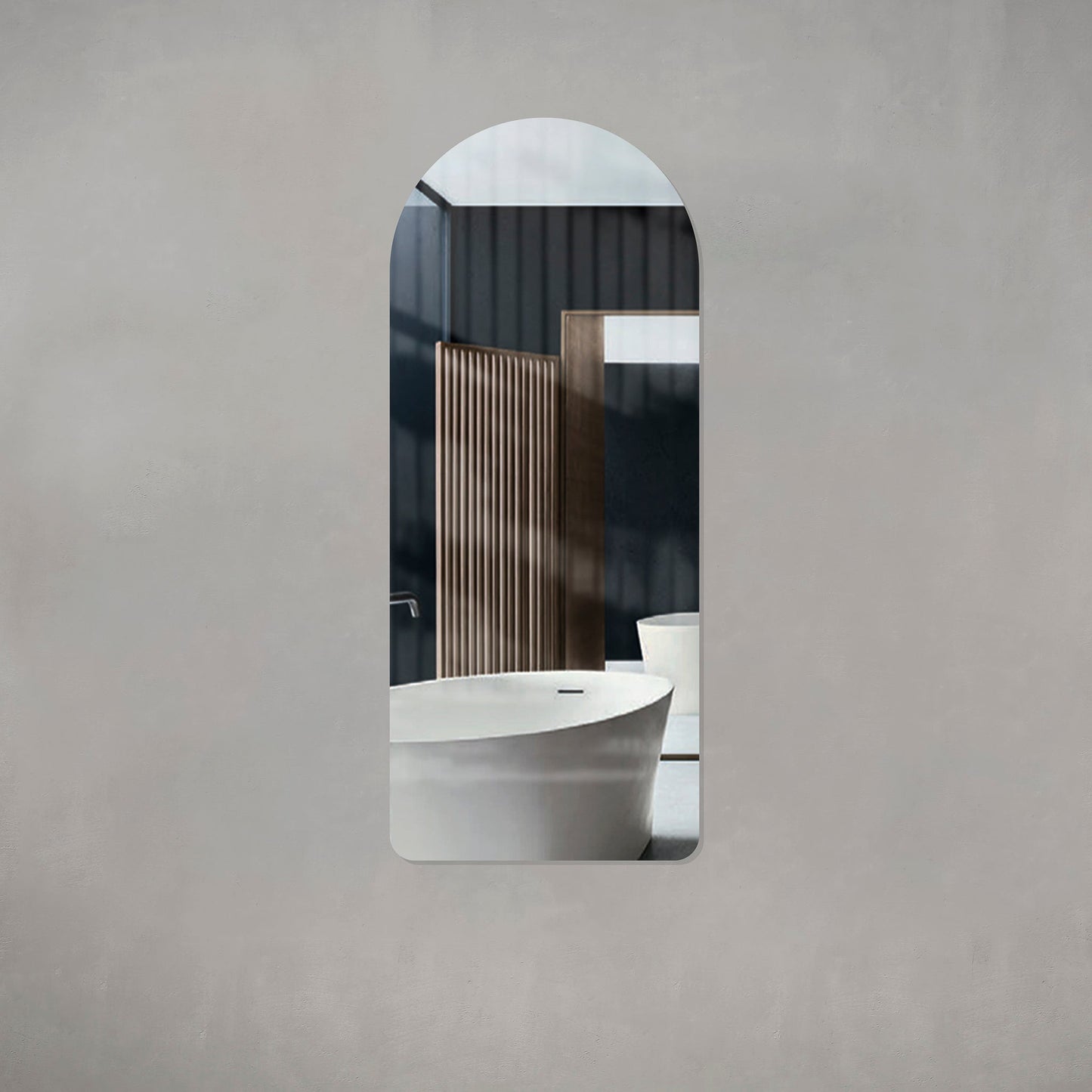 Arco Arch 500mm x 1200mm Frameless Mirror with Polished Edge