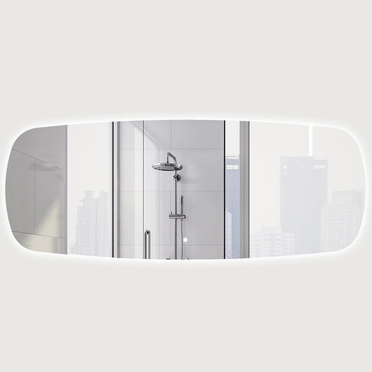 Riri Oblong 1800mm x 700mm Backlit LED Frameless Mirror with Demister, Polished Edge