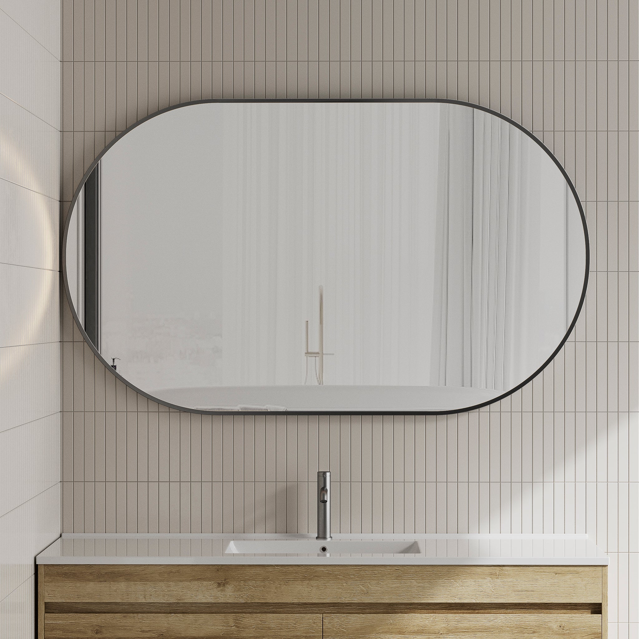 Frame Pill Pill Oval Mirrors – Enflair