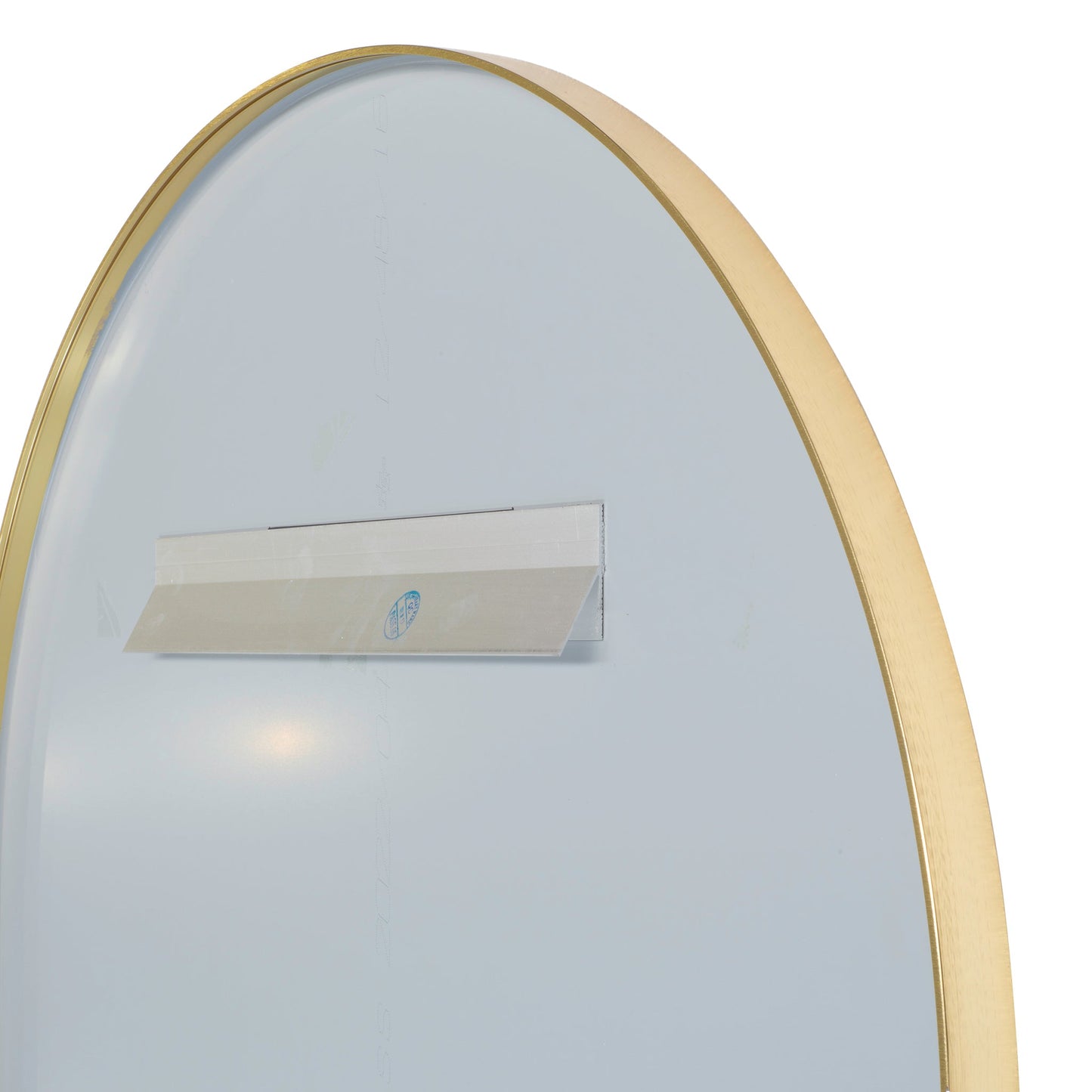 Arco Arch 400mm x 800mm Mirror with Brushed Brass (Gold) Frame