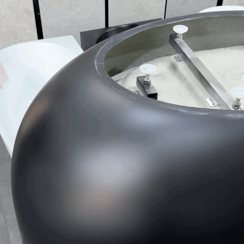Wave Oval 1800mm Wide Freestanding Bath, Matte Black