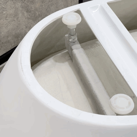 Byron Egg 1700mm Oval Freestanding Bath, Matte Vanilla Beige - SPECIAL EDITION