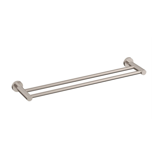 Profile SS 600mm Double Towel Rail, Brushed SS Nickel