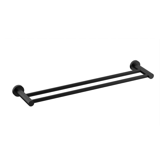 Profile SS 600mm Double Towel Rail, PVD Brushed Gunmetal