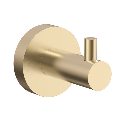 Profile SS Robe and Towel Hook, PVD Brushed Brass (Gold)