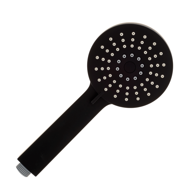 Profile Round 3-Function Hand Shower on Rail, Matte Black