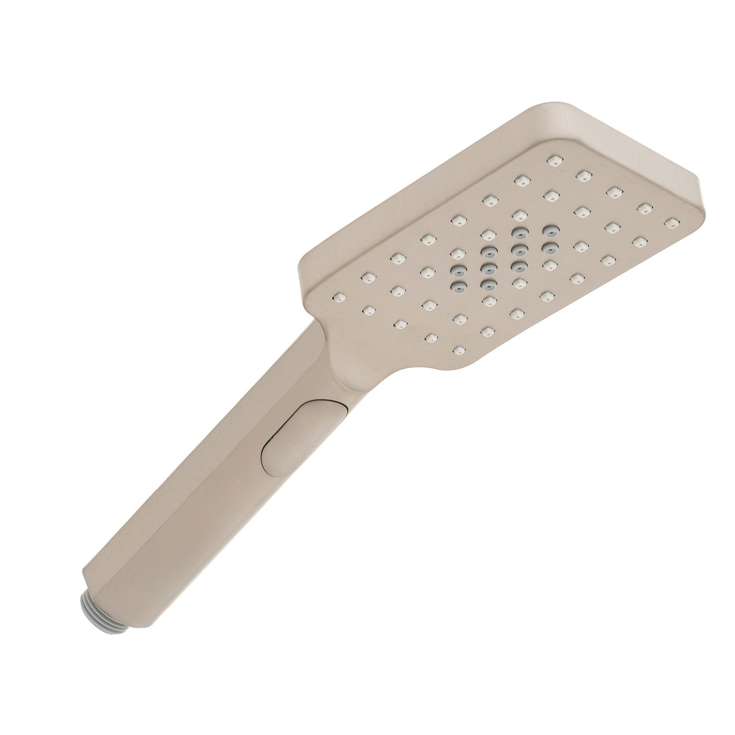 Jena Square Twin Shower System with Adjustable Rail, Push Button Diverter and 250mm Head, Brushed Nickel