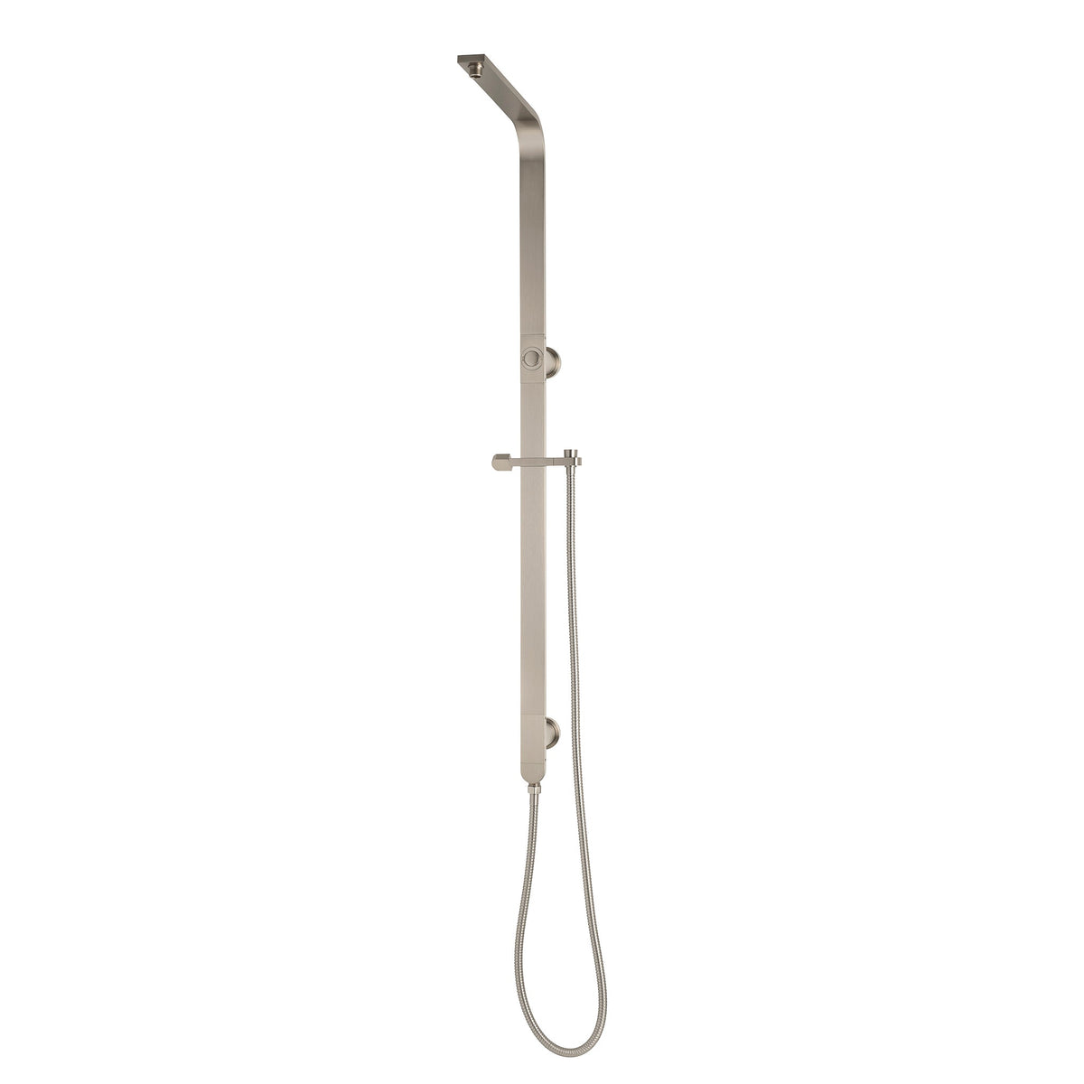 Jena Twin Shower Rail Column with Push Button Diverter, Brushed Nickel