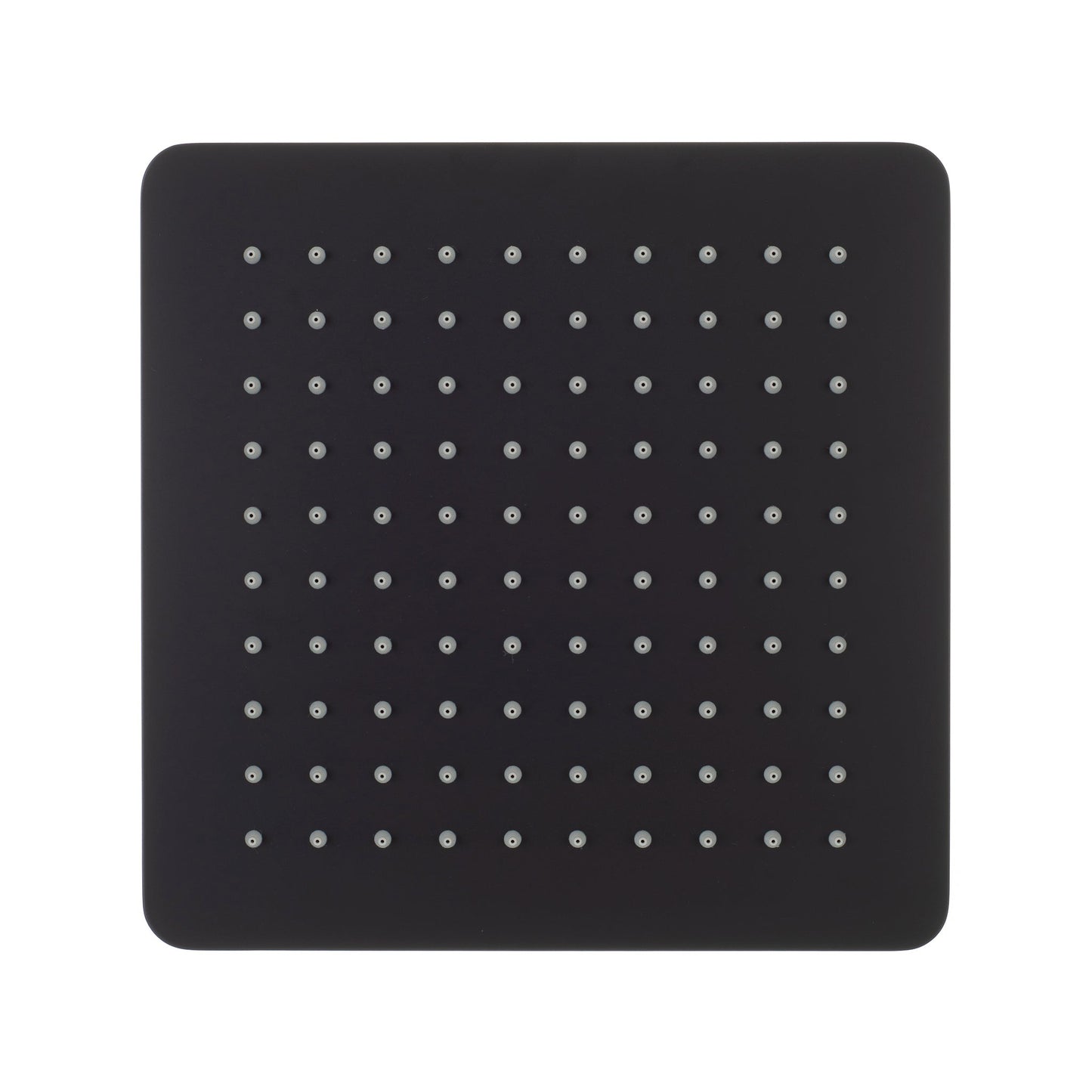 Square SS 250mm Rain Shower Head, Matte Black