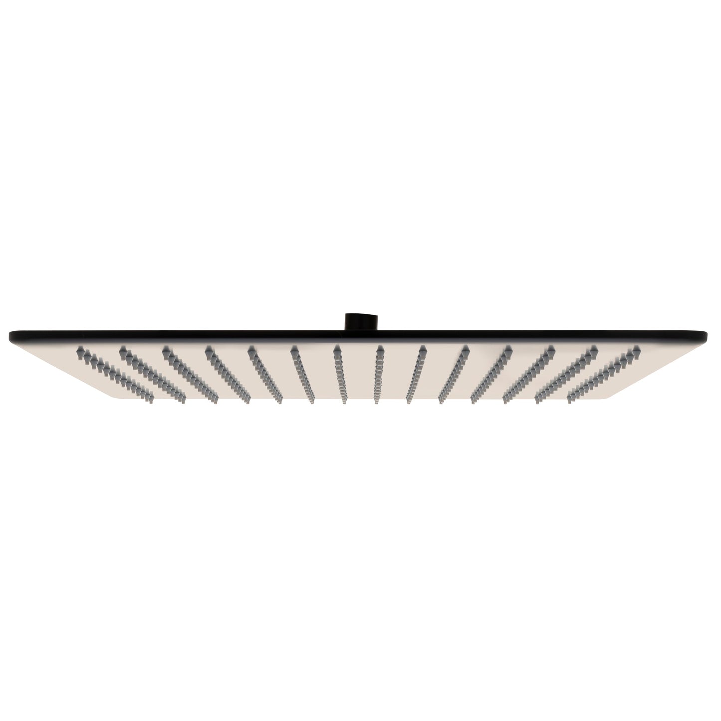 Square 400mm Stainless Steel Rain Shower Head, Matte Black