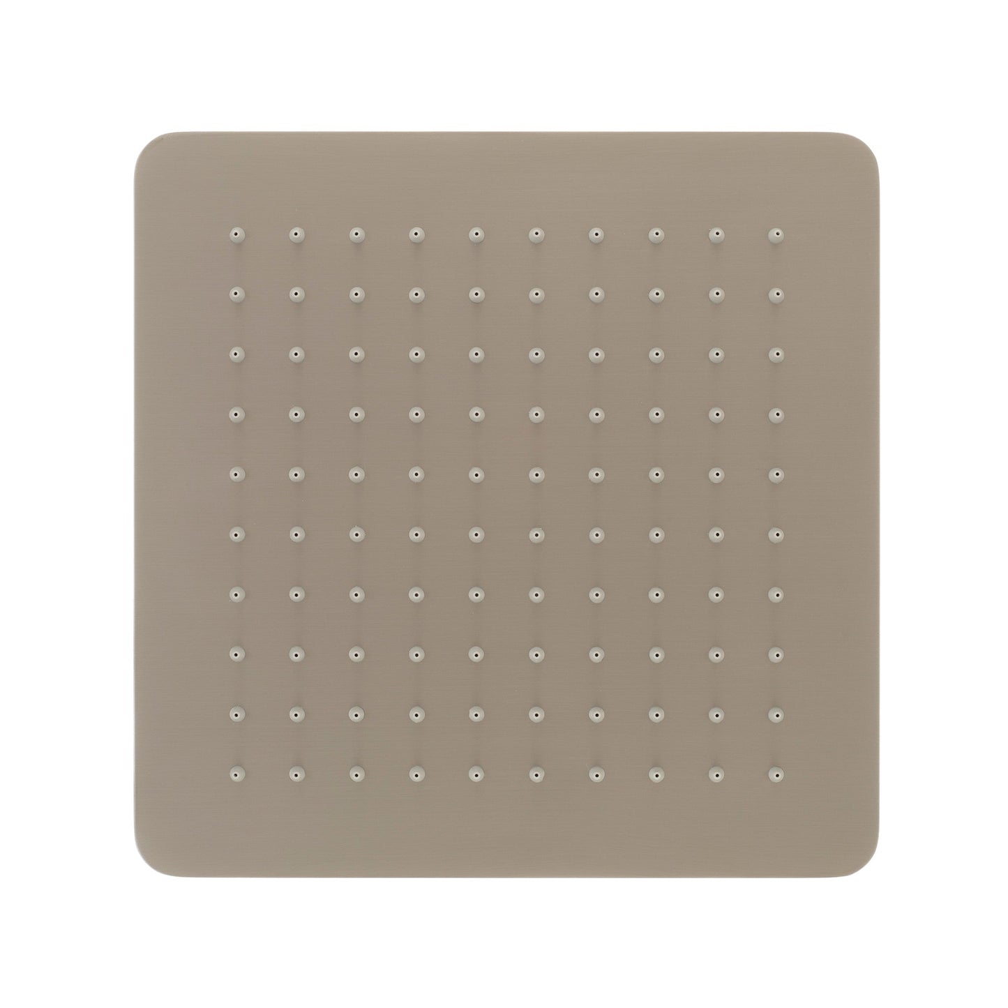 Square SS 250mm Rain Shower Head, Brushed Nickel