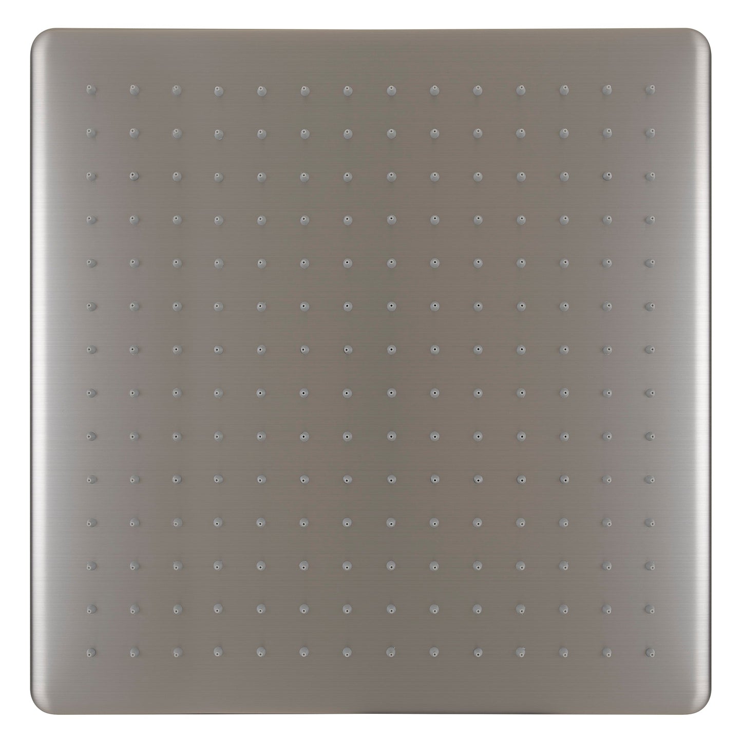 Square 400mm Stainless Steel Rain Shower Head, Brushed Nickel